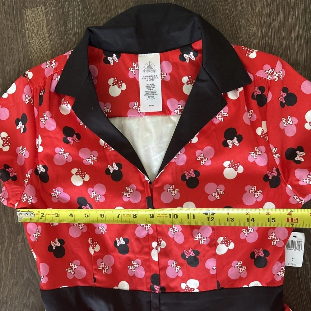 Disney Dress Shop Store Women M Minnie Mouse Icon Dress NEW $128 Diner Waitress